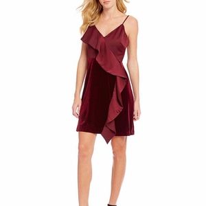 Ruffled Velvet/Silk Dress